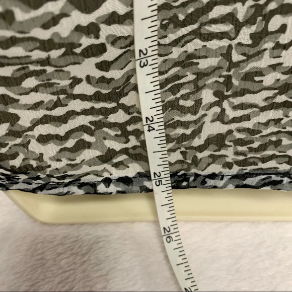 41 Hawthorne black/gray semi sheer blouse M - Picture 4 of 10